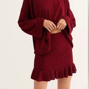 HP 🎉 Free People Set the Mood Knit Skirt